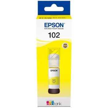 C13T03R440 // 102 / gelb / original EPSON Tintenflasche gelb / C13T03R440 / 6000 S. / 70.00 ml