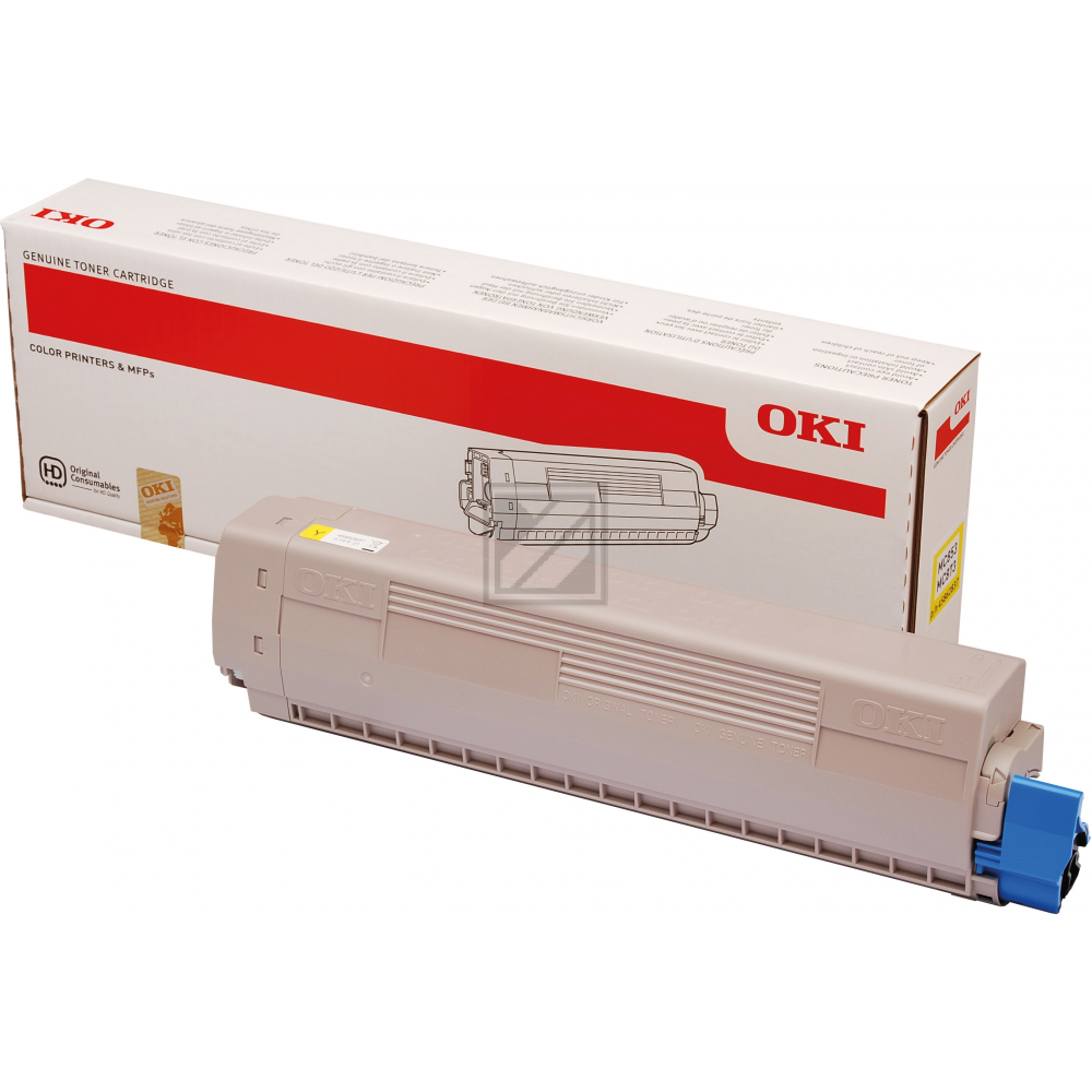 45862837 / gelb / original OKI Toner gelb / 45862837 / 7300 S.