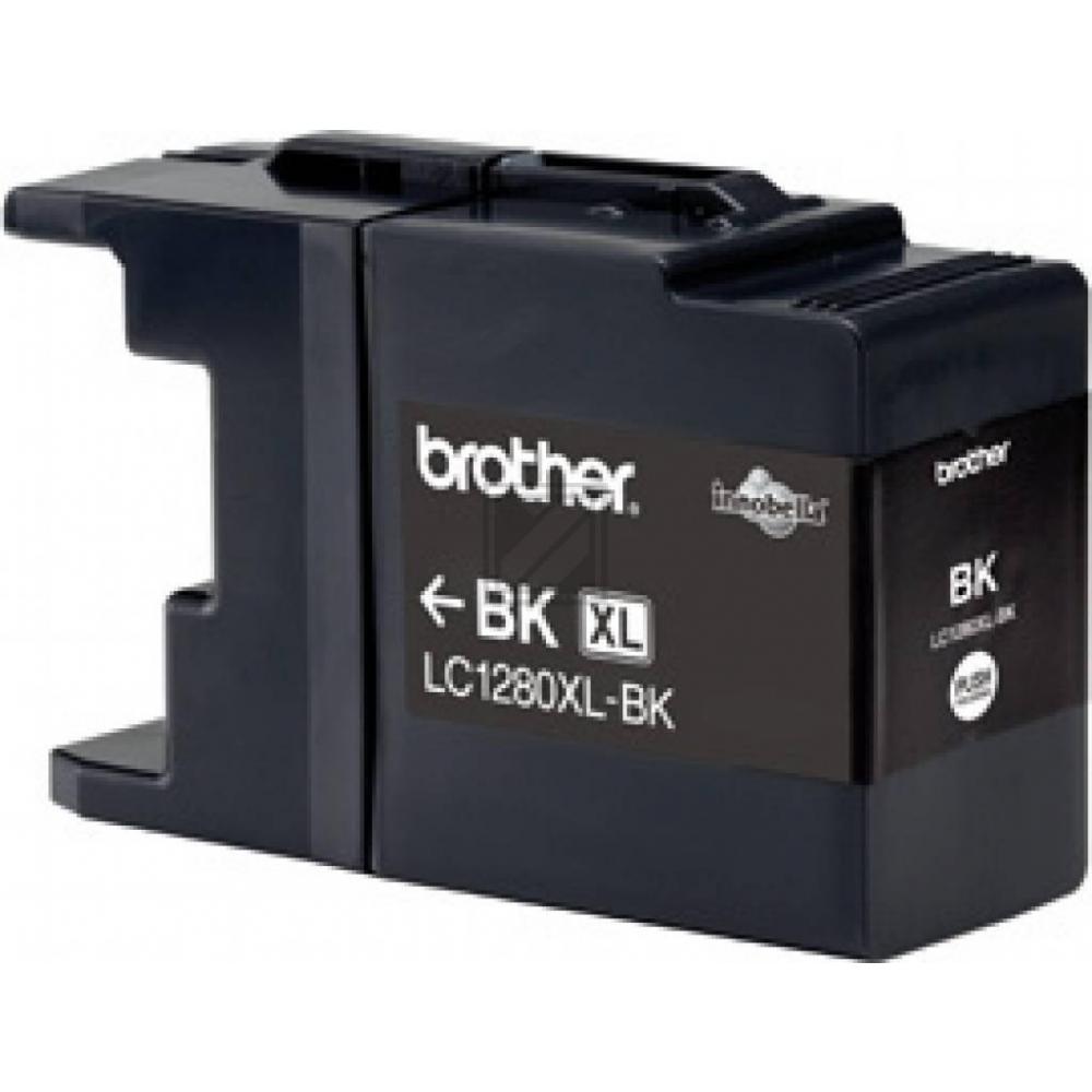 LC1280XLBKBP2DR / original BROTHER Tintenpatrone schwarz / LC1280XLBKBP2DR / 2400 S. / 9.00 ml
