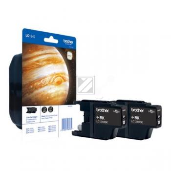 LC1240BKBP2DR / schwarz / original BROTHER Tintenpatrone schwarz / LC1240BKBP2DR / 600 S.