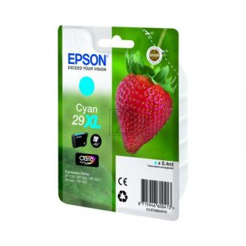 C13T29924010 // 29XL / cyan / original EPSON Tintenpatrone cyan / C13T29924010 / 450 S. / 6.40 ml