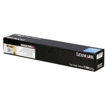 X950X2MG / magenta / original LEXMARK Toner magenta / X950X2MG / 22000 S.