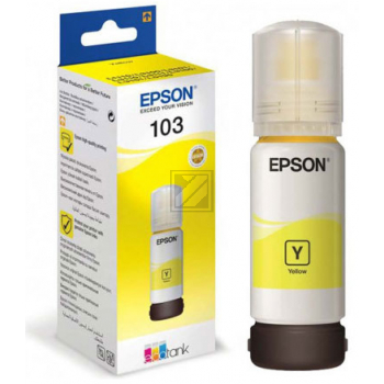 C13T00S44A // 103 / gelb / original EPSON Tintenflasche gelb / C13T00S44A / 4500 S. / 70.00 ml