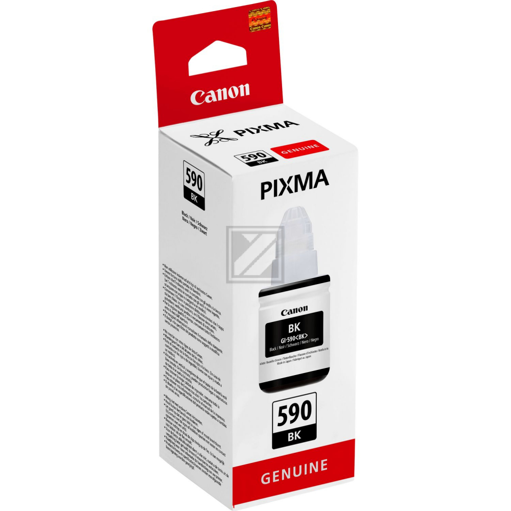 1603C001 // GI590BK / schwarz / original CANON Tintenflasche schwarz / 1603C001 / 6000 S. / 135.00 ml