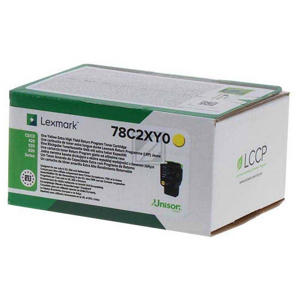 78C2XY0 / gelb / original LEXMARK Toner gelb / 78C2XY0 / 5000 S.