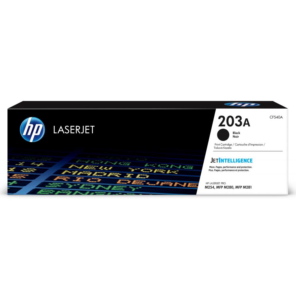 CF540A // 203A / schwarz / original HP Toner schwarz / CF540A / 1400 S.