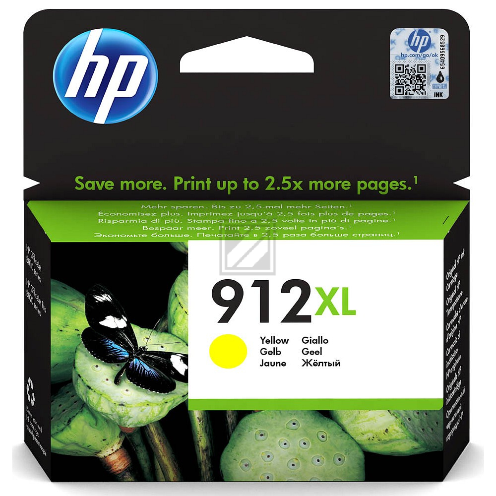 3YL83AE // 912XL / gelb / original HP Tintenpatrone gelb / 3YL83AE / 825 S. / 9.90 ml
