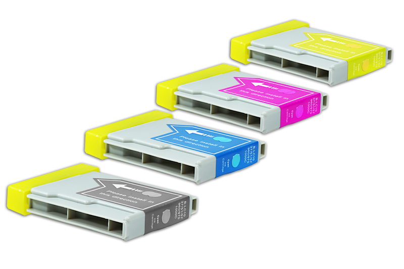 Multipack LC970/1000 Alternativ Tinte für Brother / LC1000VALBP / BK22ml / C,M,Y18ml
