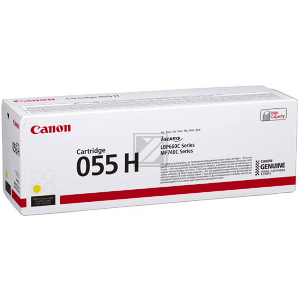 3017C004 // 055H / gelb / original CANON Toner gelb / 3017C004 / 5900 S.