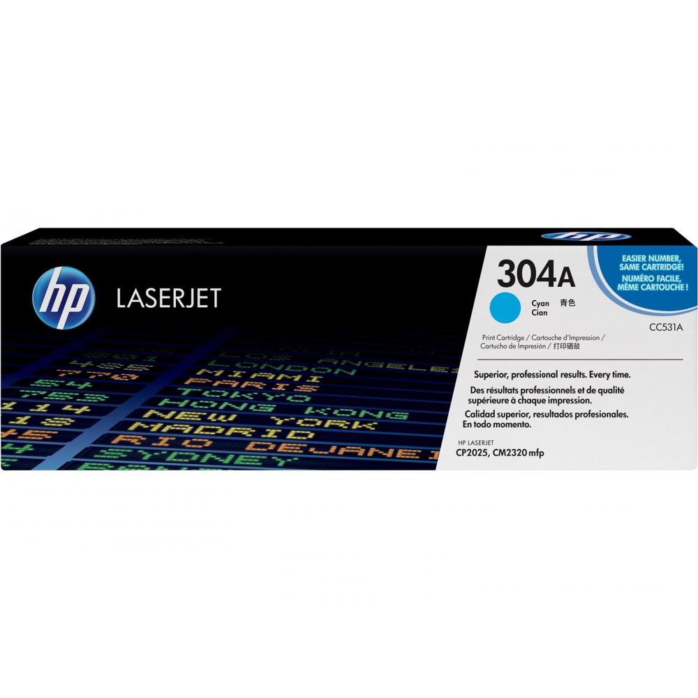 CC531A // 304A / cyan / original HP Toner cyan / CC531A / 2800 S.