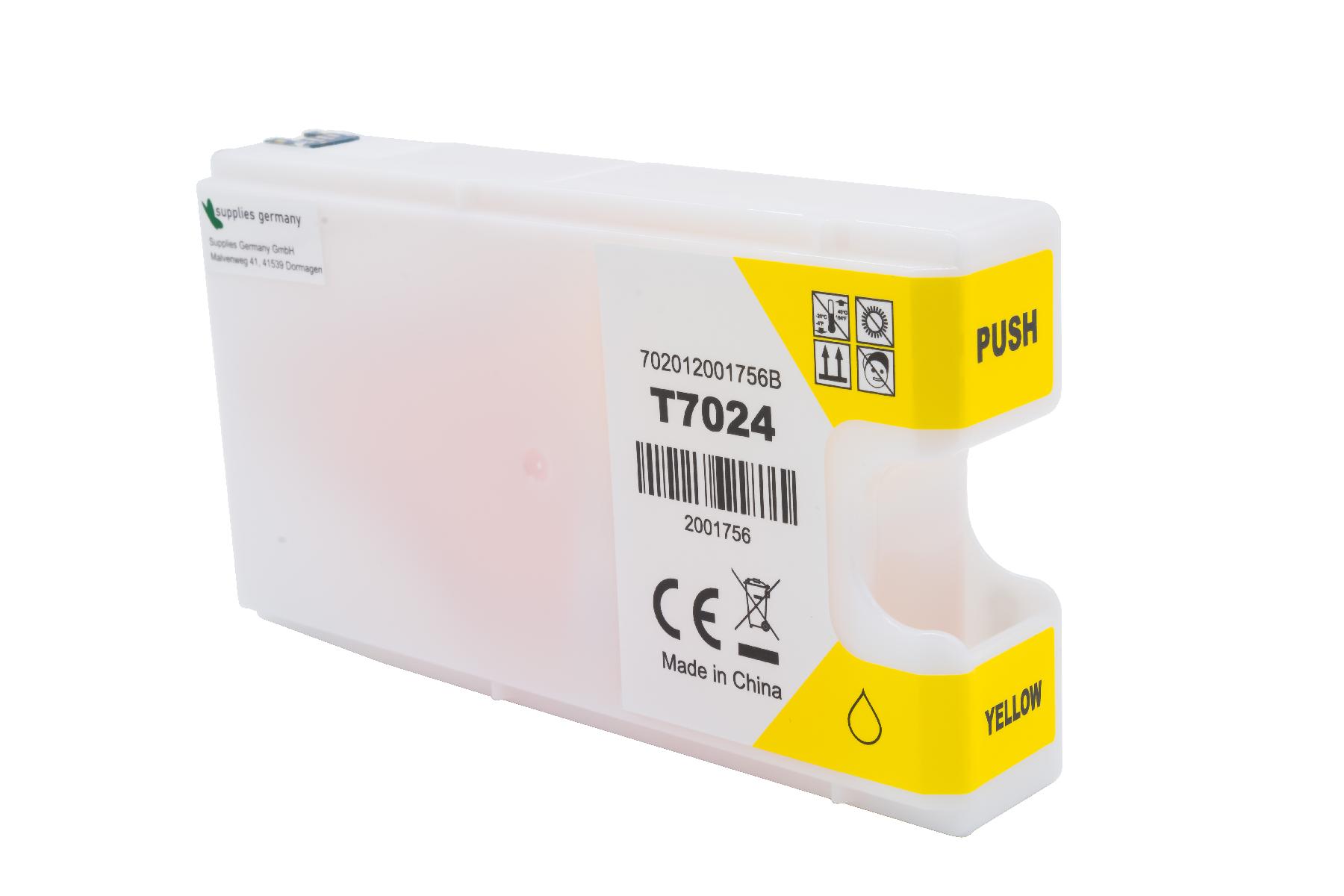 Alternativ Tinte Yellow für Epson / C13T70244010 / 25ml
