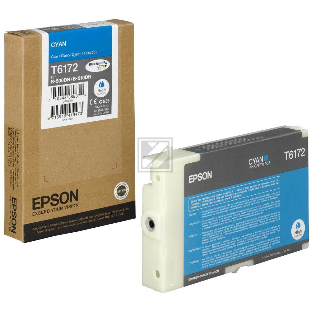 C13T617200 // T6172 / cyan / original EPSON Tintenpatrone cyan / C13T617200 / 7000 S. / 100.00 ml