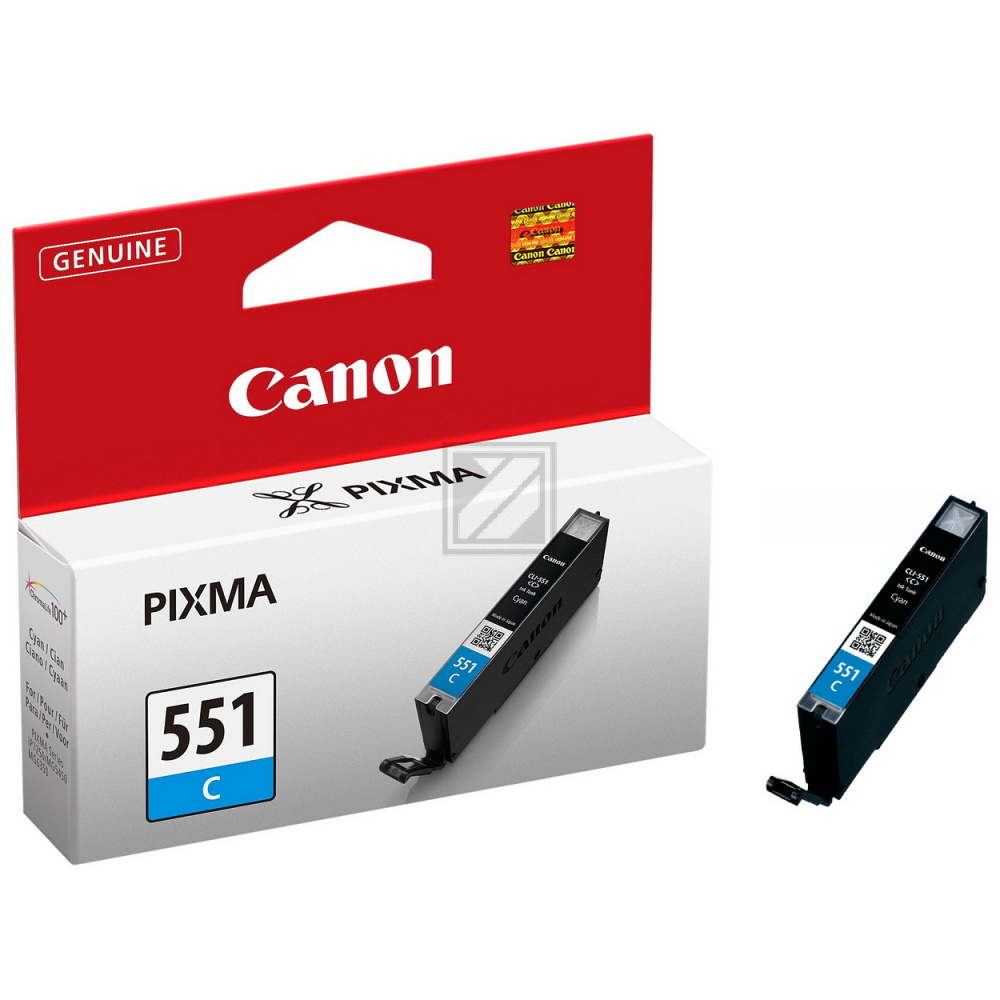 6509B001 // CLI551C / cyan / original CANON Tintenpatrone cyan / 6509B001 / 332 S. / 7.00 ml