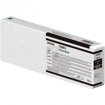 C13T55K100 // T55K100 / original EPSON Tintenpatrone schwarz hell / C13T55K100 / 700.00 ml