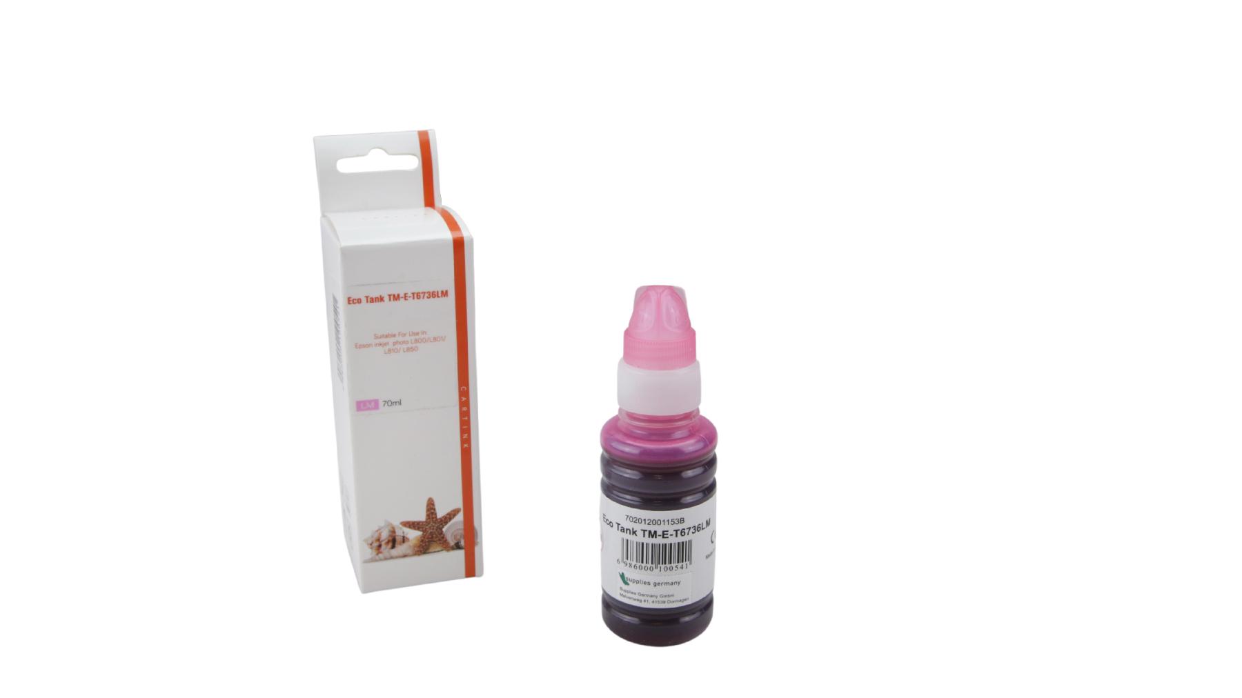 Alternativ T6736LM Eco Tank Nachfüllflasche LightMagenta für / T6736LM / 70ml