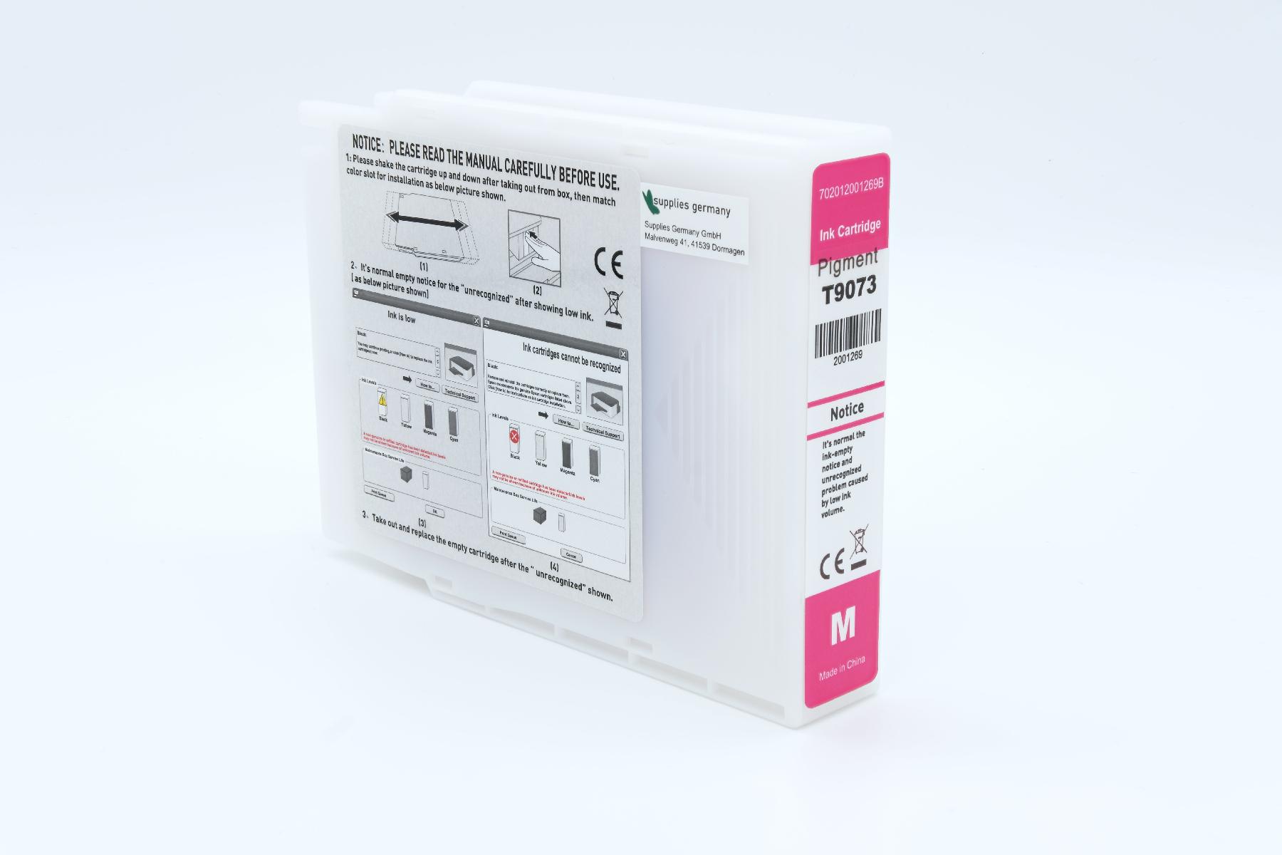 BULK T9073 Alternativ Tinte Magenta für Epson / C13T907340 / 120 ml