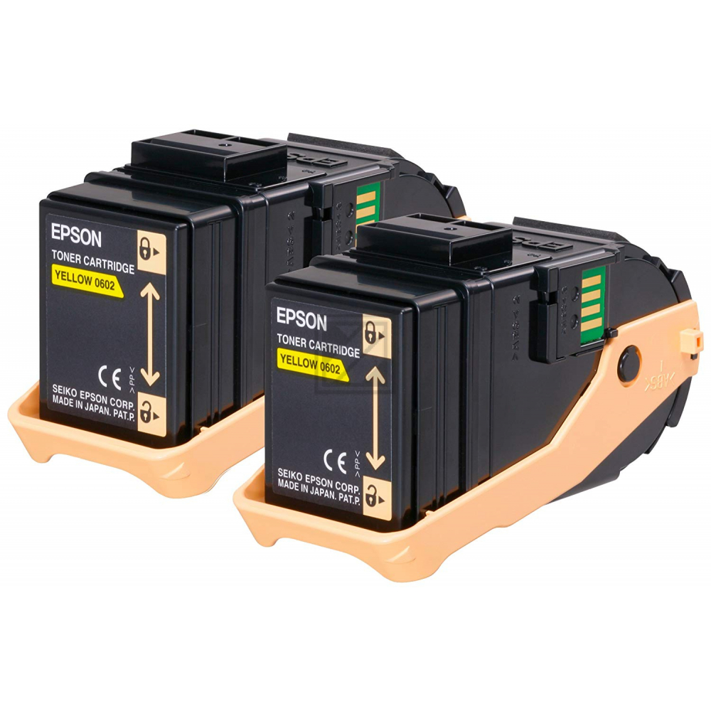 C13S050606 // 0602 / gelb / original EPSON Toner gelb / C13S050606 / 7500 S.