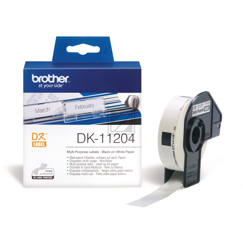 DK11204 / original BROTHER PTouch Etiketten / DK11204