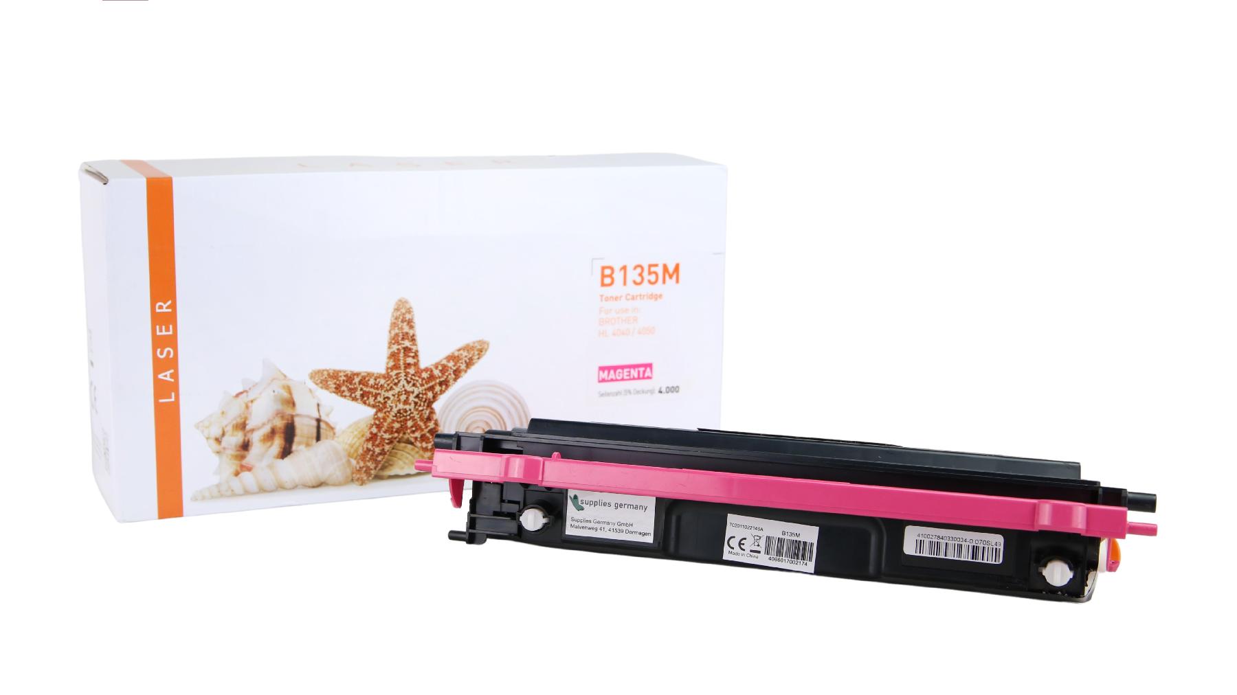 Alternativ Toner Magenta für Brother / TN135M / 4.000 Seiten