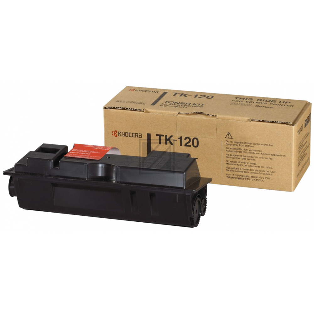 1T02G60DE0 // TK120 / schwarz / original KYOCERA Toner schwarz / 1T02G60DE0 / 7200 S.