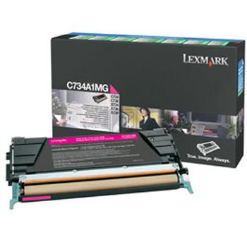 C734A1MG / magenta / original LEXMARK Toner magenta / C734A1MG / 6000 S.