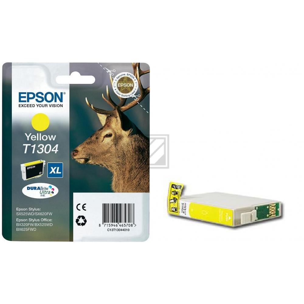C13T13044010 // T1304 / gelb / original EPSON Tintenpatrone gelb / C13T13044010 / 1005 S. / 10.10 ml