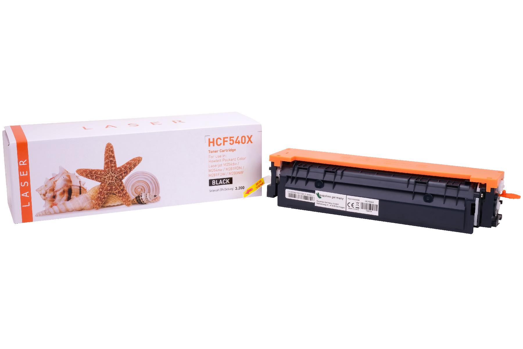 Alternativ Toner Black für HP / CF540X / 3.200 Seiten