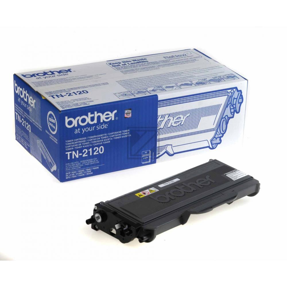 TN2120 / schwarz / original BROTHER Toner schwarz / TN2120 / 2600 S.