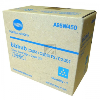 A95W450 // TNP49C / cyan / original KONICAMIN Toner cyan / A95W450 / 12000 S.