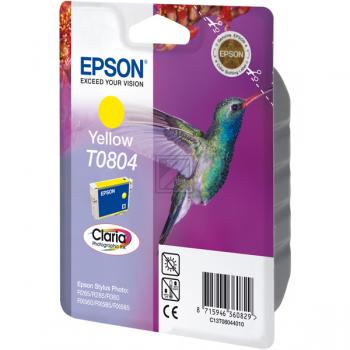 C13T08044011 // T0804 / gelb / original EPSON Tintenpatrone gelb / C13T08044011 / 620 S. / 7.40 ml