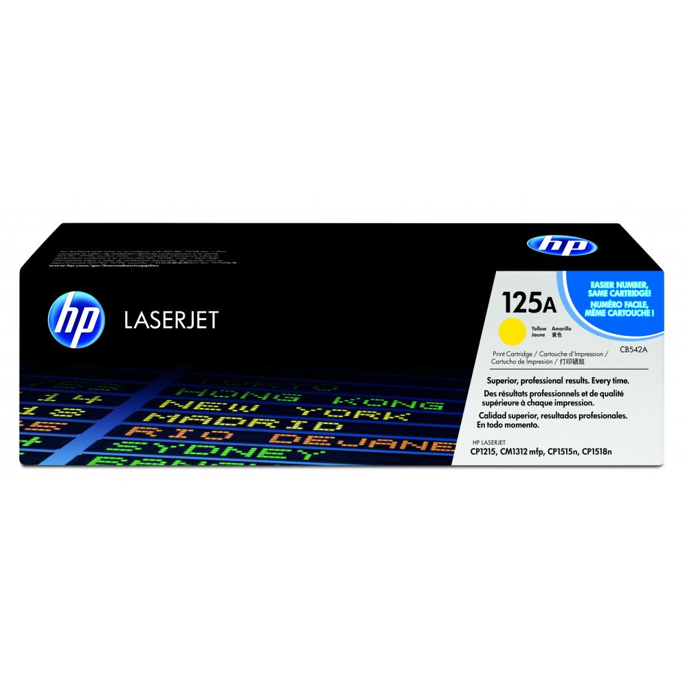 CB542A // 125A / gelb / original HP Toner gelb / CB542A / 1400 S.