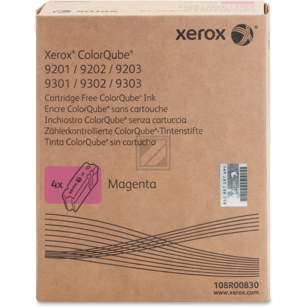 108R00834 / magenta / original XEROX Festtinte in ColorStix / 108R00834 / 9250 S.