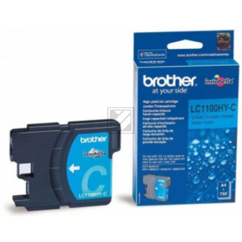 LC1100HYC / cyan / original BROTHER Tintenpatrone cyan / LC1100HYC / 750 S. / 10.10 ml