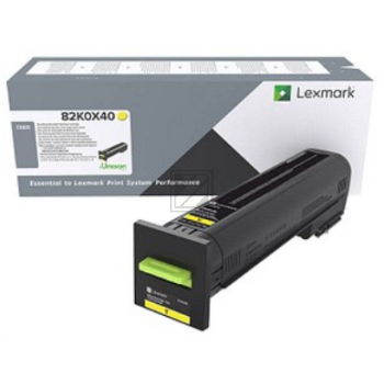 82K0X40 / gelb / original LEXMARK Toner gelb / 82K0X40 / 22000 S.