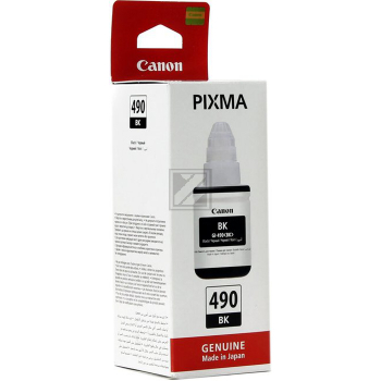 0663C001 // GI490BK / schwarz / original CANON Tintenflasche schwarz / 0663C001 / 6000 S. / 135.00 ml