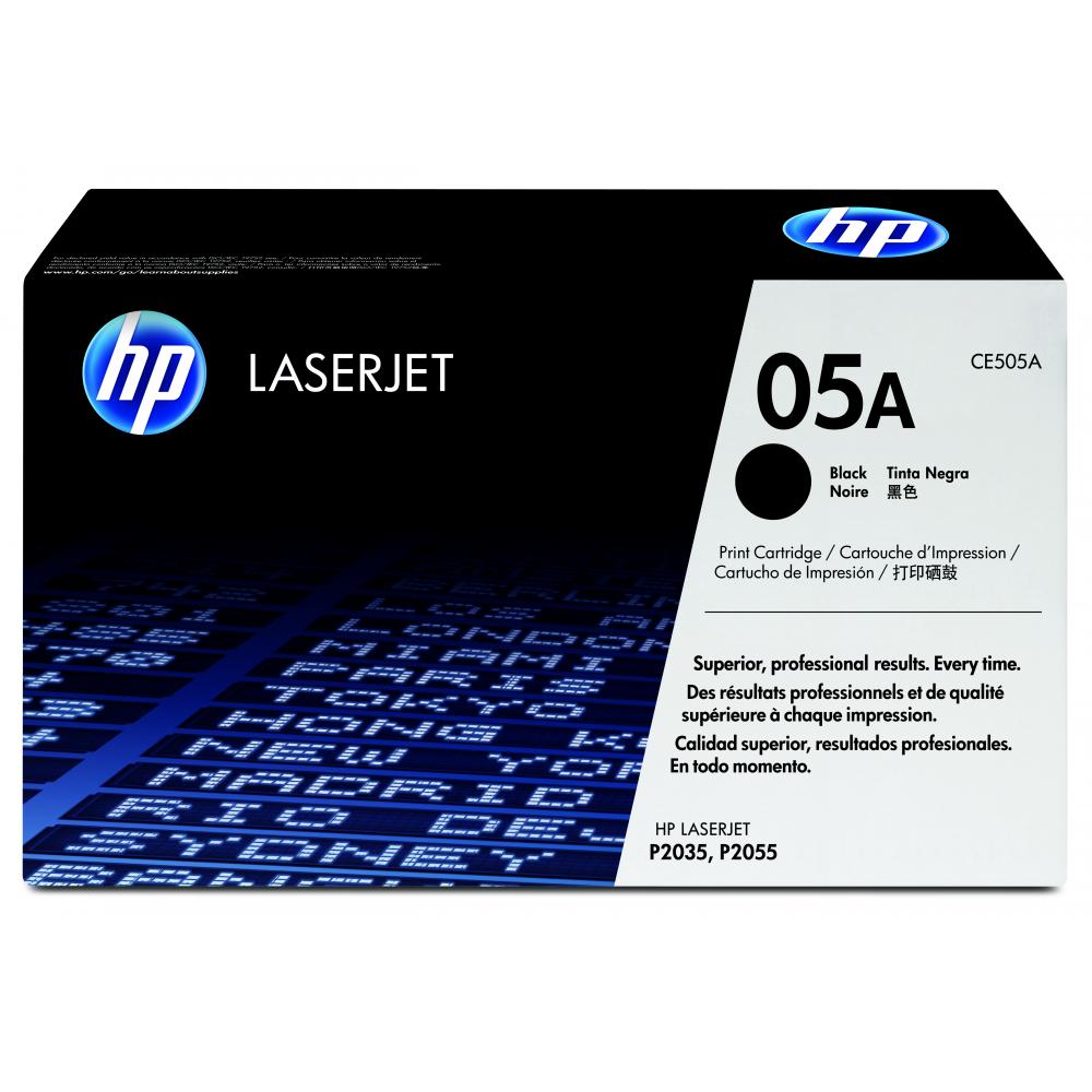 CE505A/05A Original Toner Black für HP LASERJET / 05A/CE505A / 2.300 Seiten