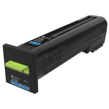 72K20CE / cyan / original Lexmark Toner cyan / 72K20CE / 8000 S.