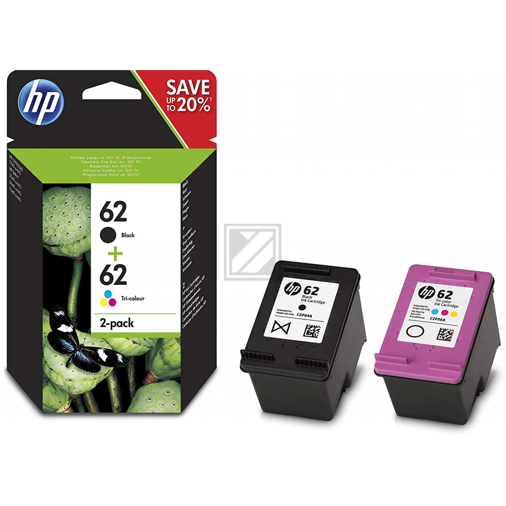 N9J71AE301 // 62 / original HP Druckkopfpatrone Multipack / N9J71AE301