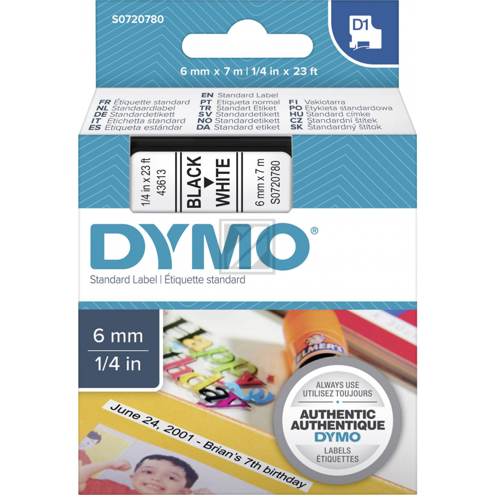 43613 // S0720780 / original DYMO DirectLabelEtiketten / 43613