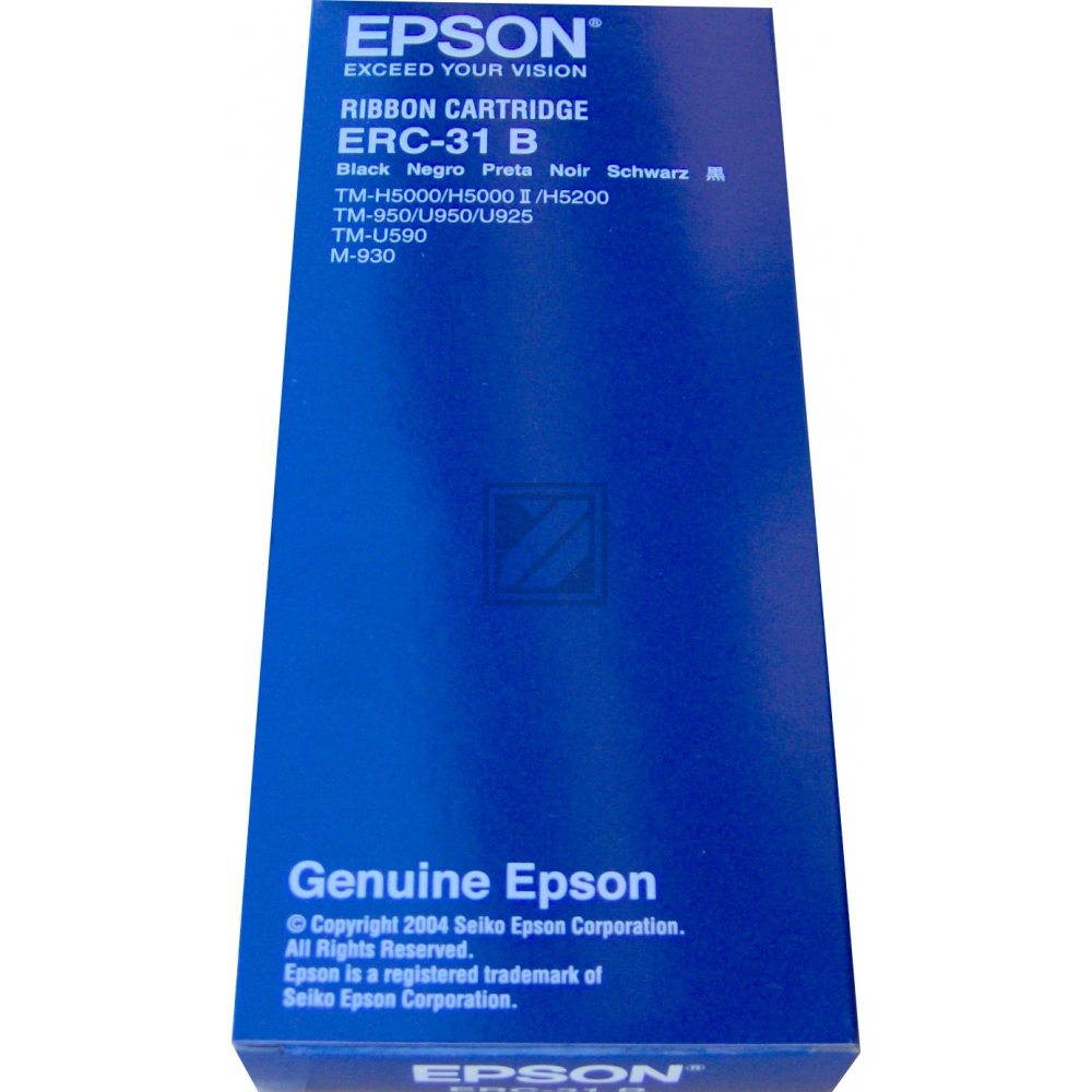 C43S015369 // ERC31B / schwarz / original EPSON Nylonband schwarz / C43S015369 / 4500000 Char.
