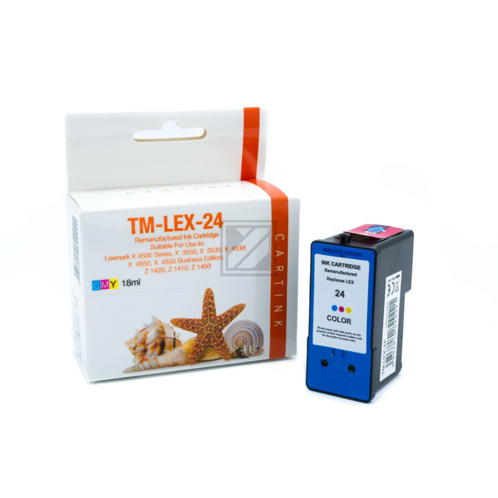 Refill Tinte Color für Lexmark / 18C1524E / 18ml