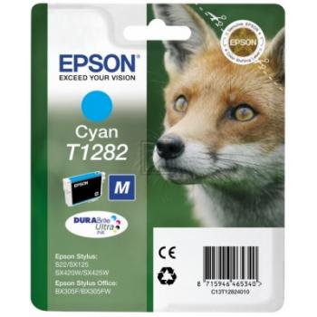 C13T12824012 // T1282 / cyan / original EPSON Tintenpatrone cyan / C13T12824012 / 175 S. / 3.50 ml