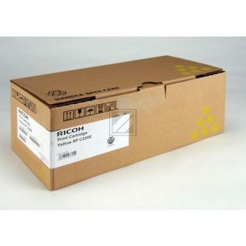 406106 // SPC220E / gelb / original RICOH Toner gelb / 406106 / 2000 S.