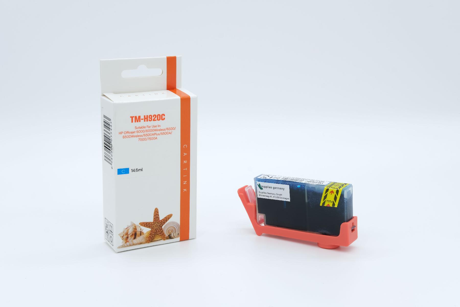 Refill Tinte Cyan für HP / CD972AE / 14,6ml