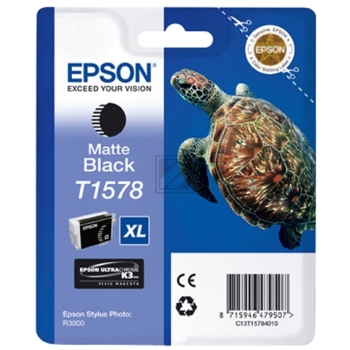 C13T15784N10 // T1578 / schwarz / original EPSON Tintenpatrone schwarz matt / C13T15784N10 / 25.90 ml