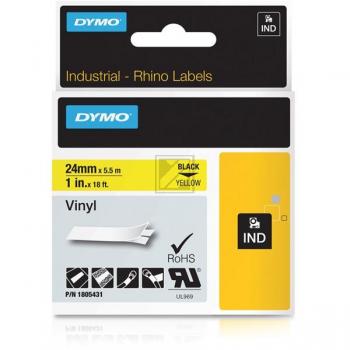 1805431 / schwarz gelb / original DYMO Farbband / 1805431