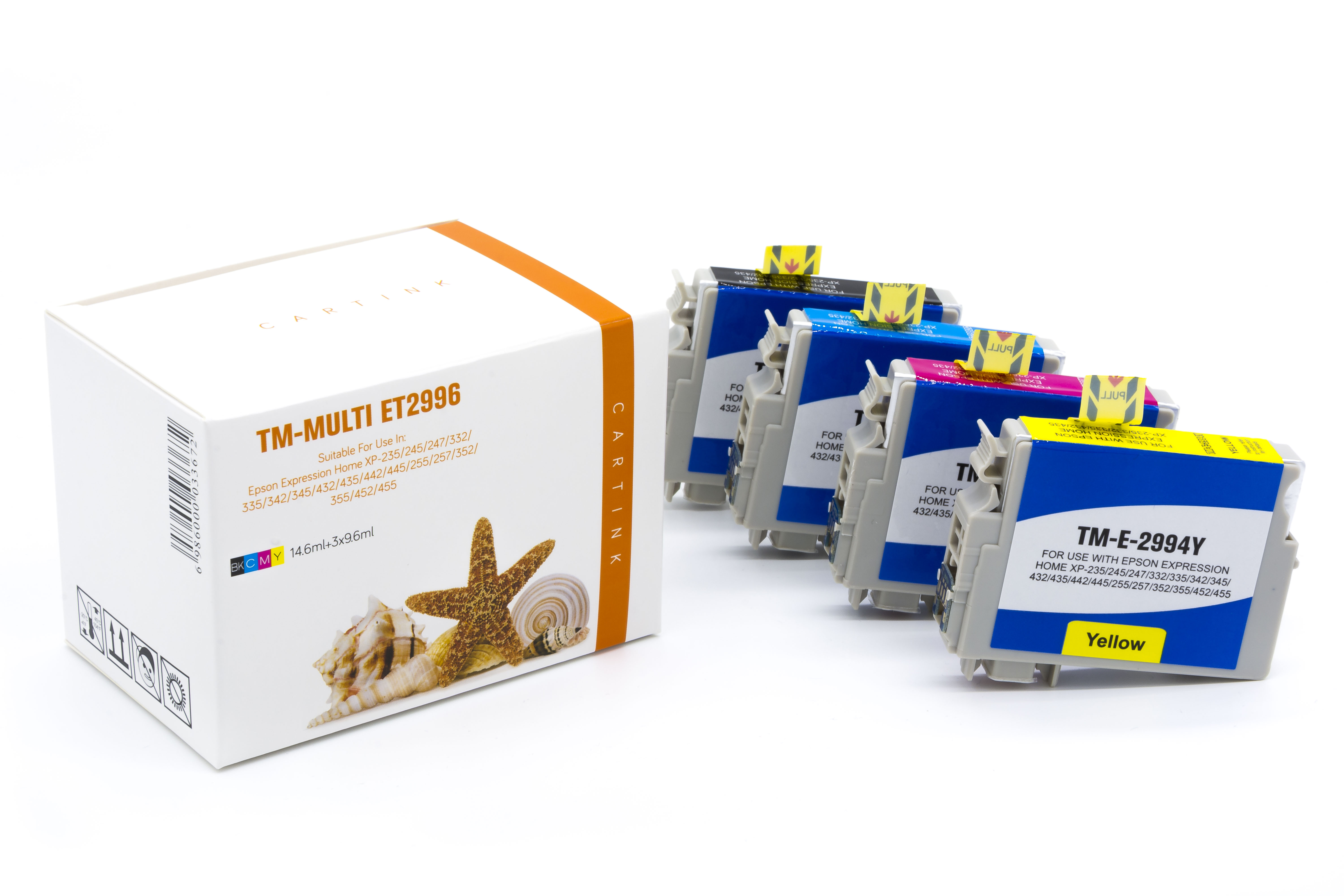 Alternativ Tinte für Epson / C13T29964010/29XL/BK14,6ml/C,M,Y9,6ml (PATENT