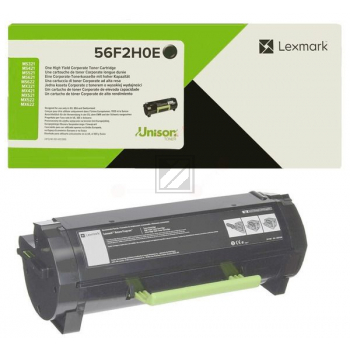 56F2H0E / original LEXMARK Toner schwarz / 56F2H0E / 15000 S.