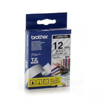 TZES131 / schwarz / original BROTHER PTouch Farbband / TZES131