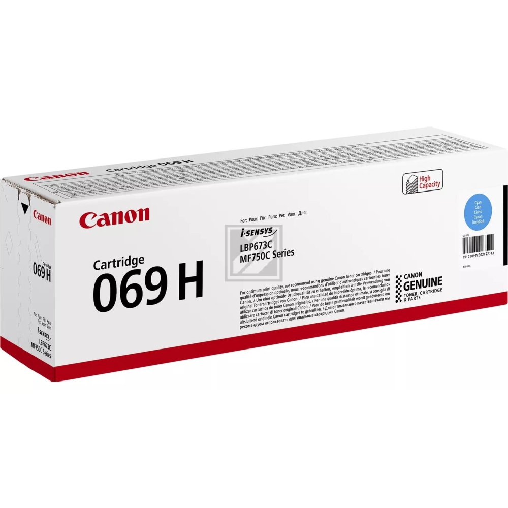 5097C002 // 069H / cyan / original CANON Toner cyan / 5097C002 / 5500 S.